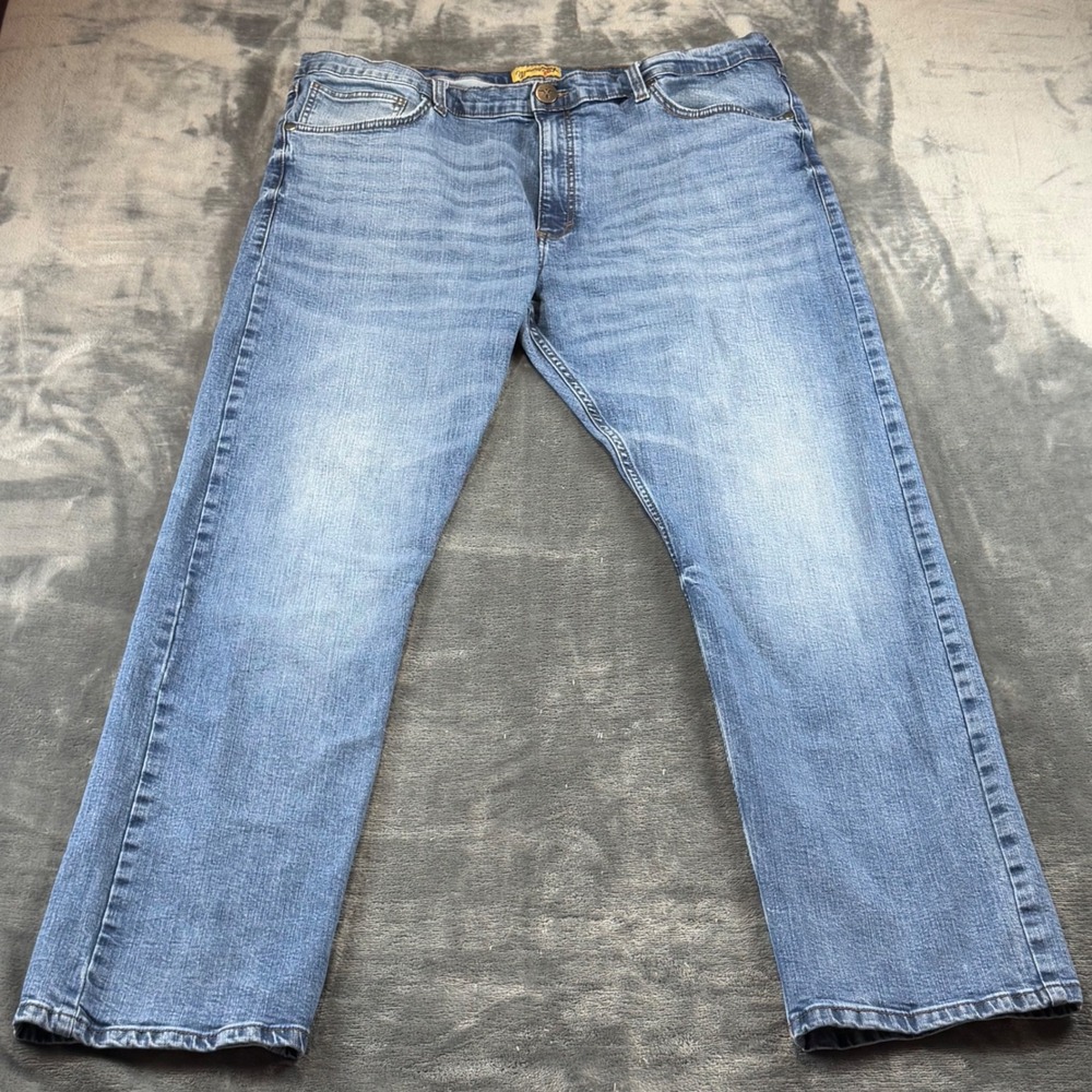 Wrangler 20X Mens Blue Denim Straight Leg Jeans 42x34 112344539 Medium Wash